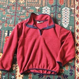 Vintage Woolrich Red PolarFleece with Navy Accents